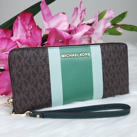 🌺NWT Michael Kors LG Travel continental Wallet MK - Picture 3 of 8